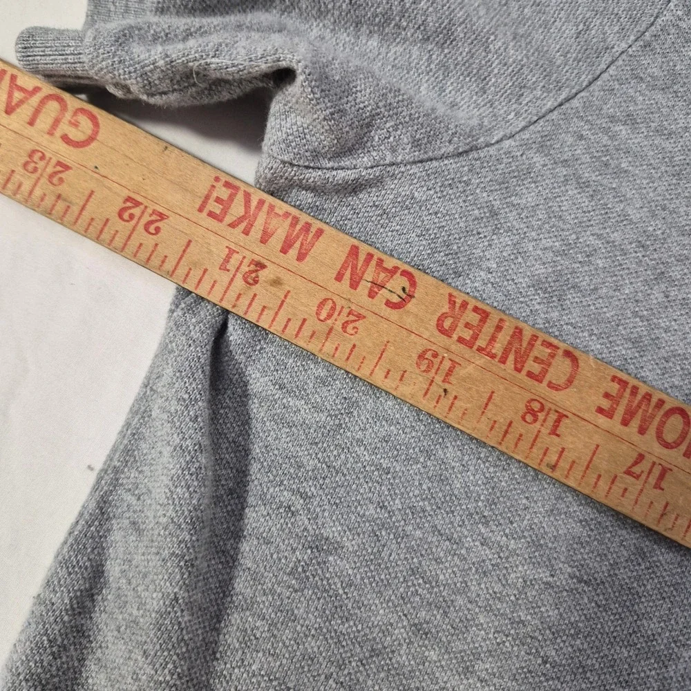 Polo Ralph Lauren Polo Shirt Mens Large Custom Fit Gray Short Sleeve Pony Logo